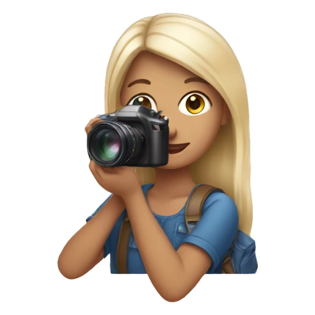 girl with a camera sticker