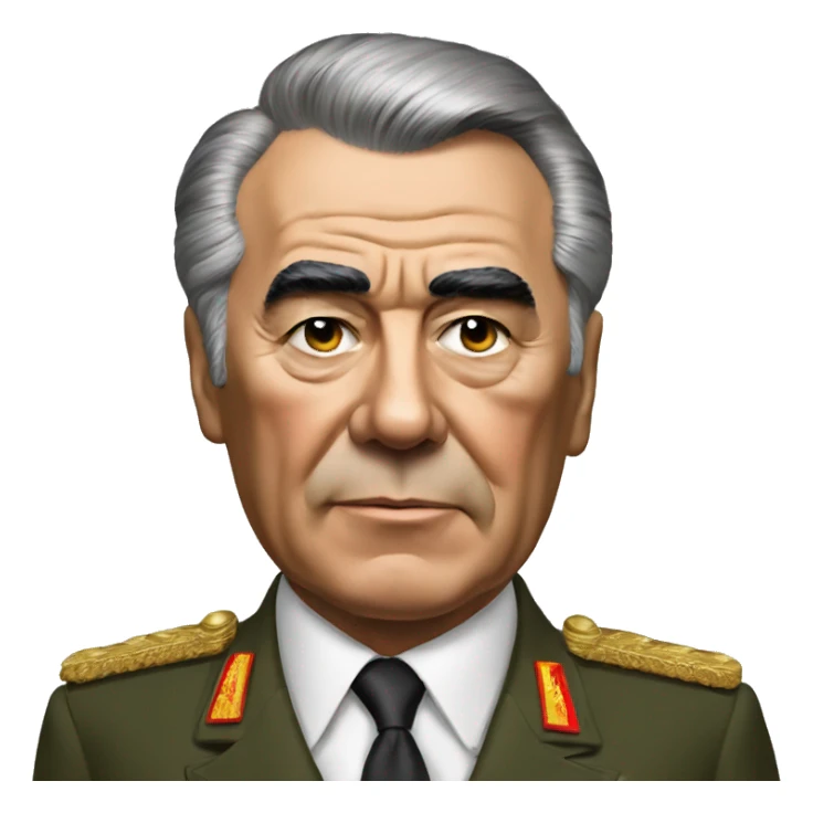 Leonid Brezhnev realistic sticker
