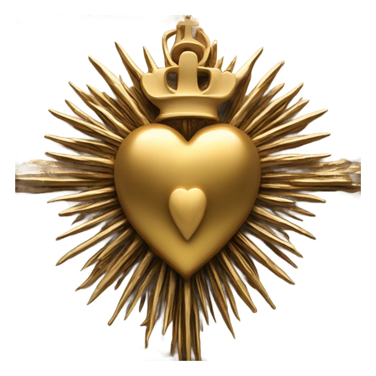 gold sacred heart sticker