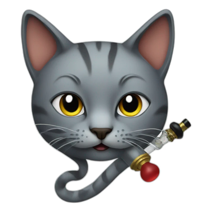 cat hookah sticker