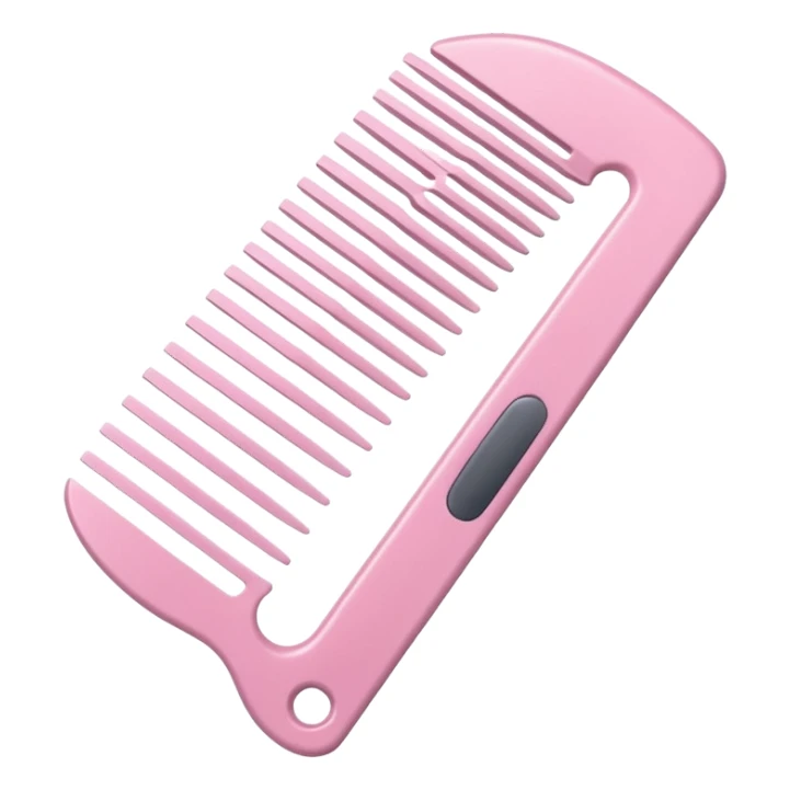 light pink styler comb, variation 3 sticker