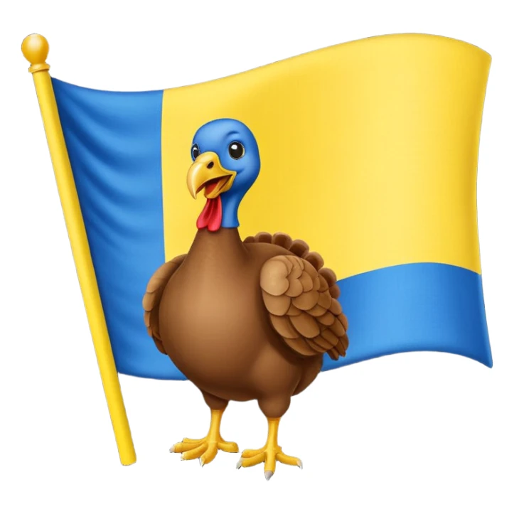 turkey ukraine flag sticker