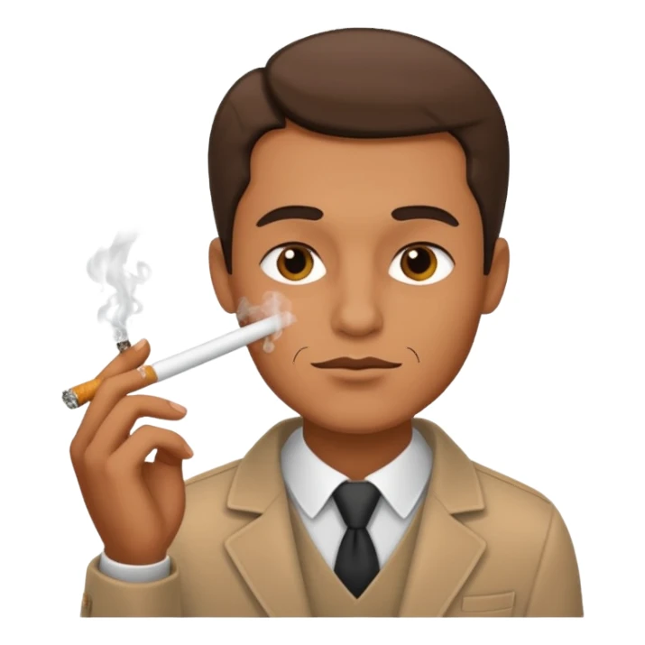 Guy smoking  sticker