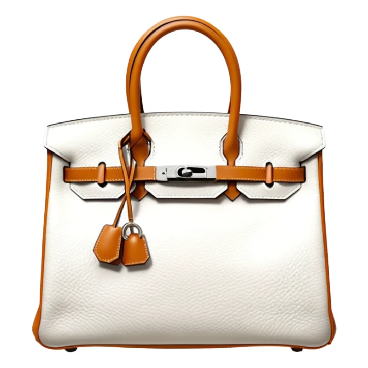 hermes birkin white himalayan bag sticker
