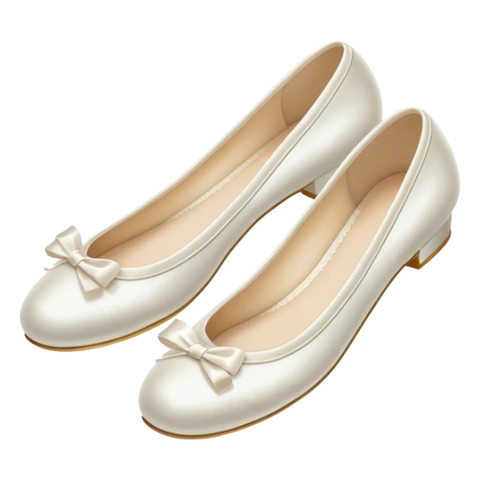 white ballerina shoe sticker