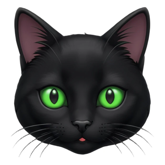 Black cat sticker