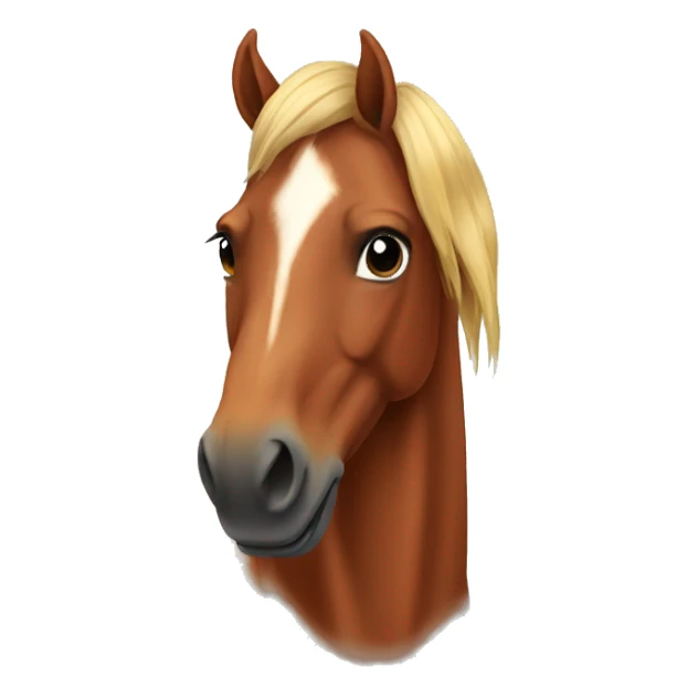 chestnut horse  sticker