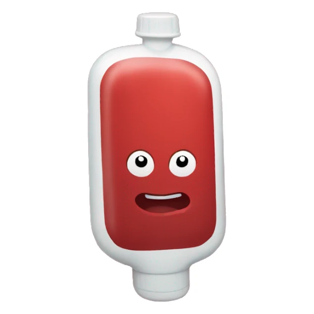hot water bottle red sticker