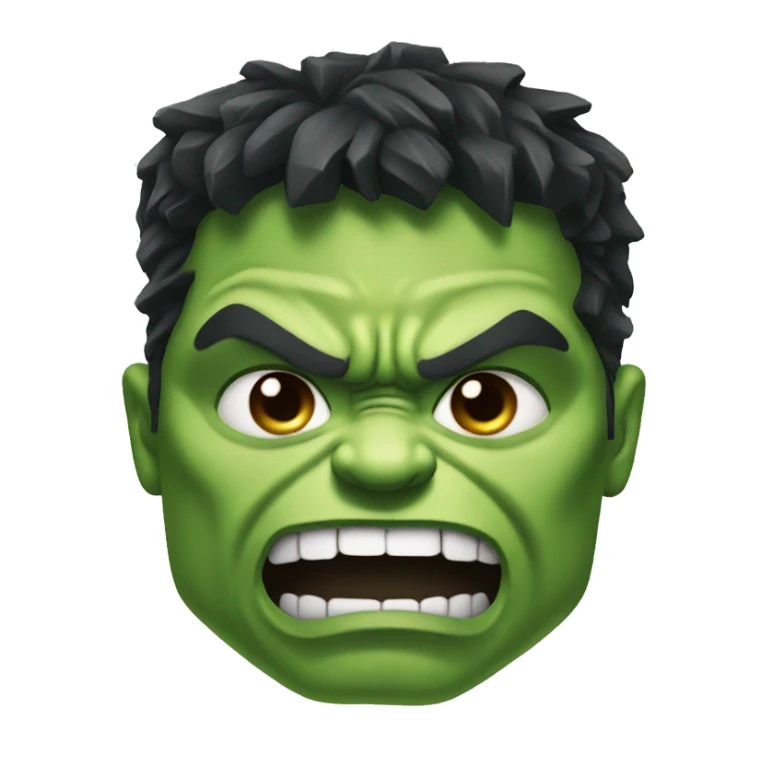 Hulk head  sticker