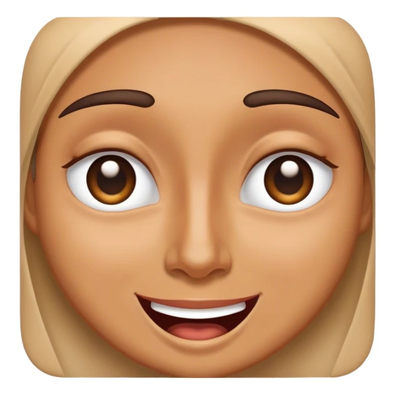 Rolling eyes but happily sticker