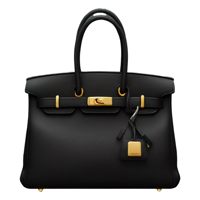 Black birkin bag sticker