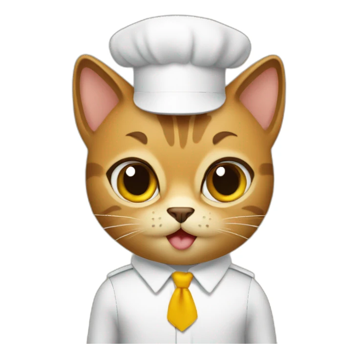 gato con pelaje cafe sticker