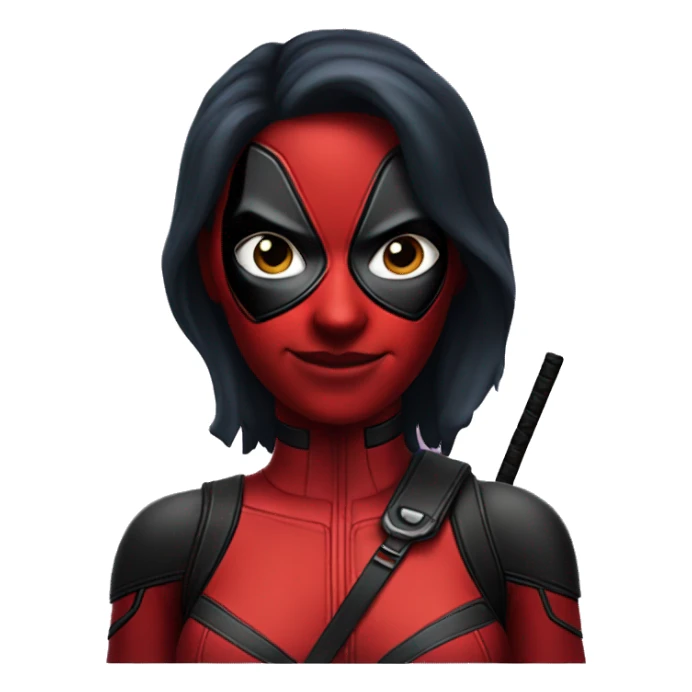 deadpool woman version sticker