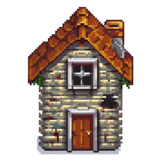 A simple house icon sticker