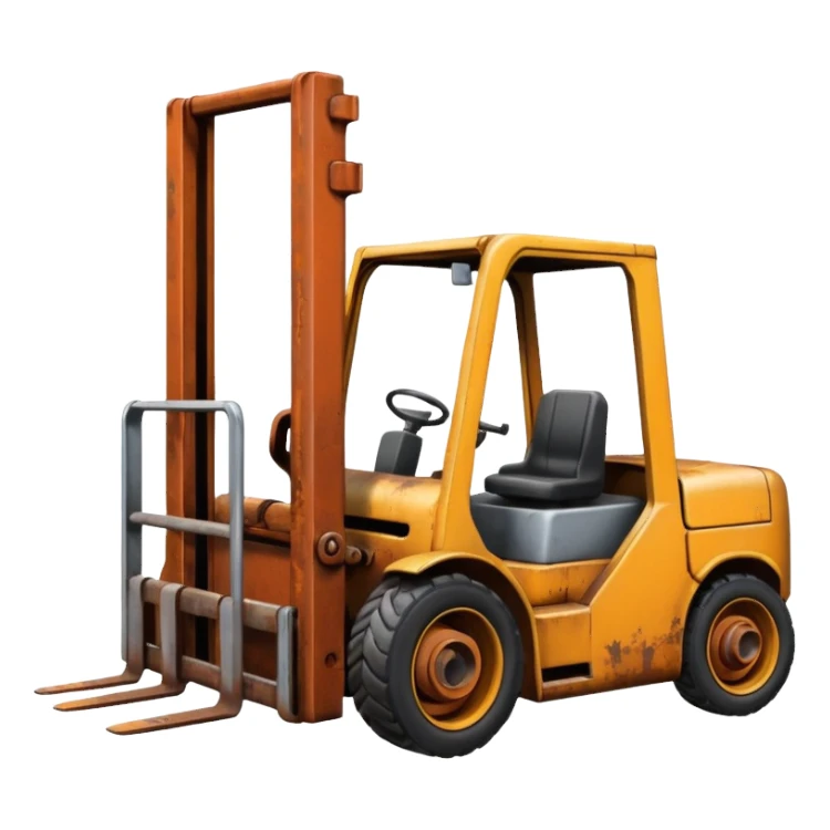 broken forklift sticker