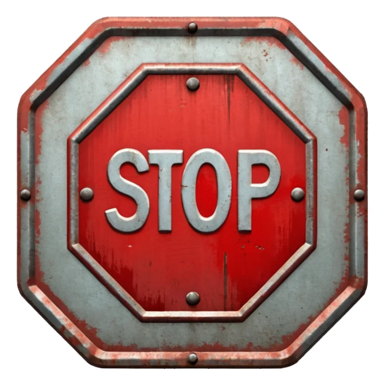 stop sticker