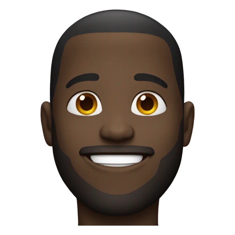 Smiling black guy  sticker