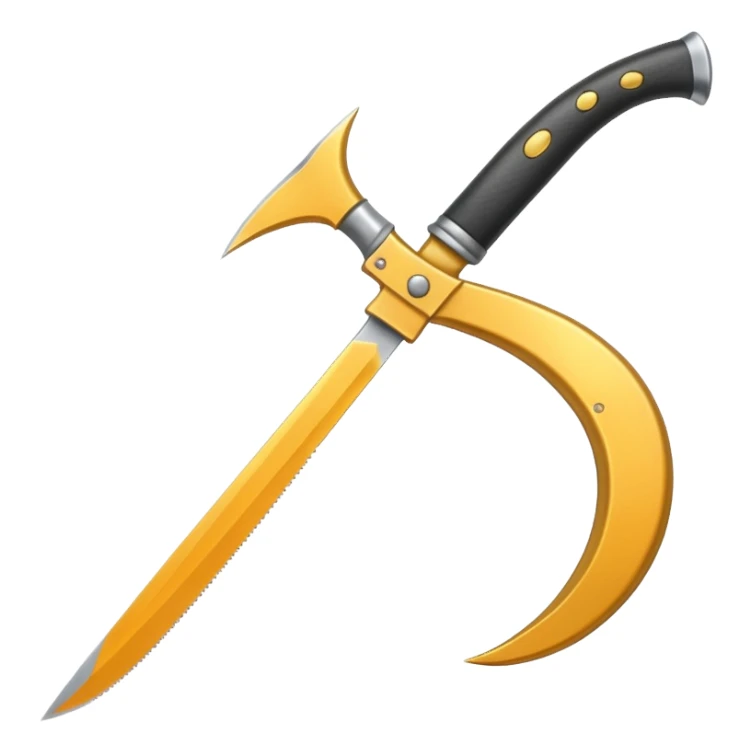 The sickle for mowing grass sticker