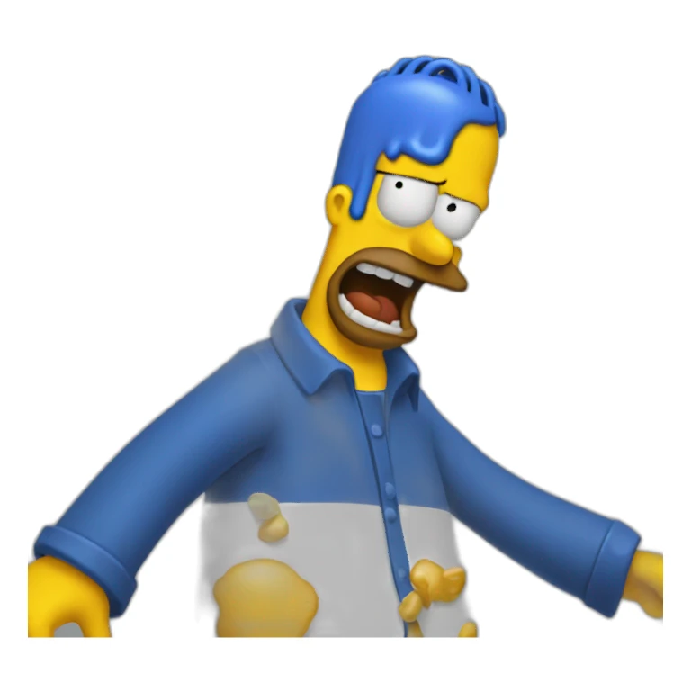 homer beat marge sticker