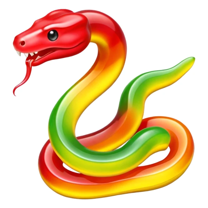 haribo twin snake  sticker