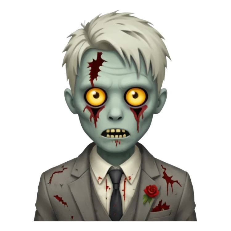 Zombie estiloso sticker