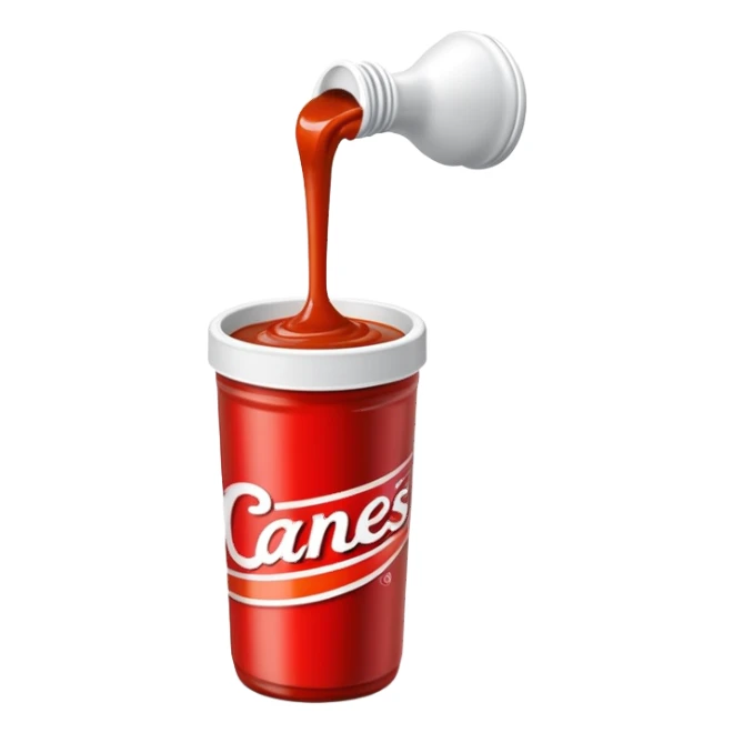 Raising Canes sauce container sticker