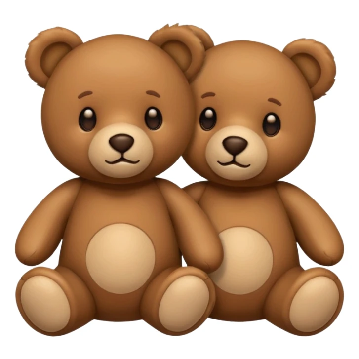 two teddy bears sticker