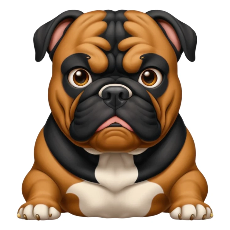 black bulldog Y3 sticker