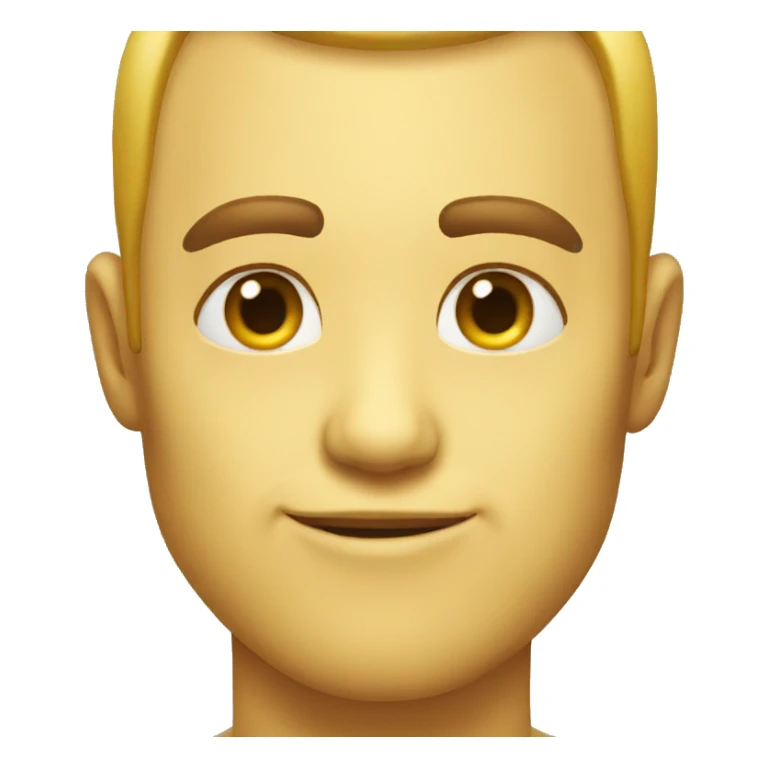 Yellow skin Big forehead emoji sticker