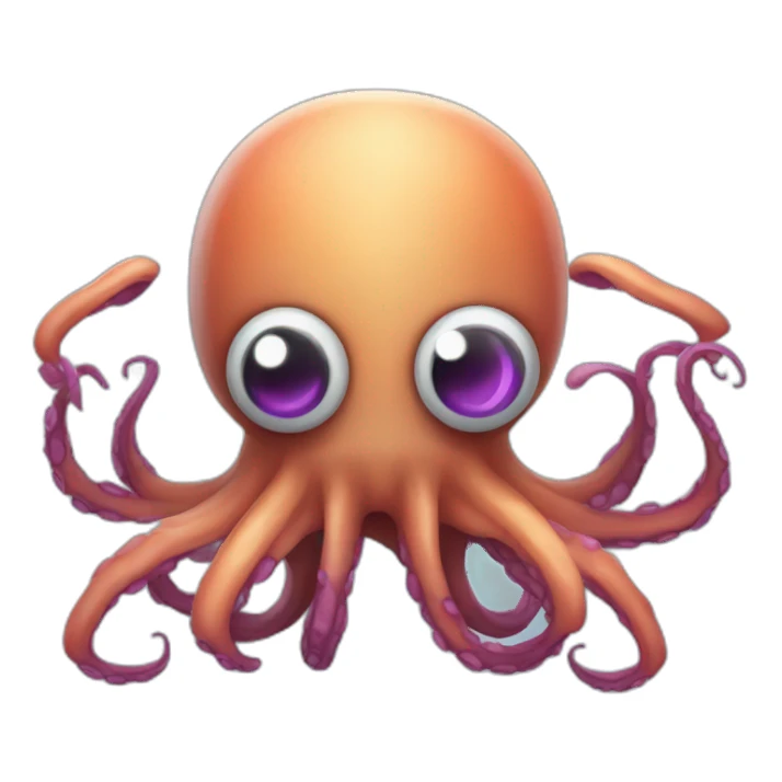 Octopus-spider like angry alien sticker