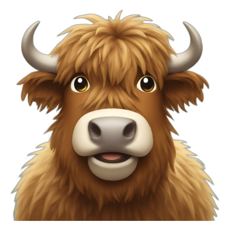hairy coo sticker