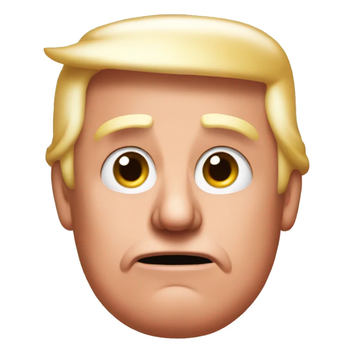 Trump with ham face sticker