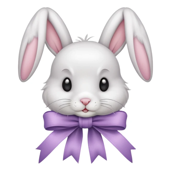 ribbon with rabbit sticker