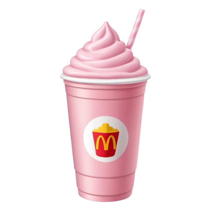 erdbeer milchshake mcdonalds sticker