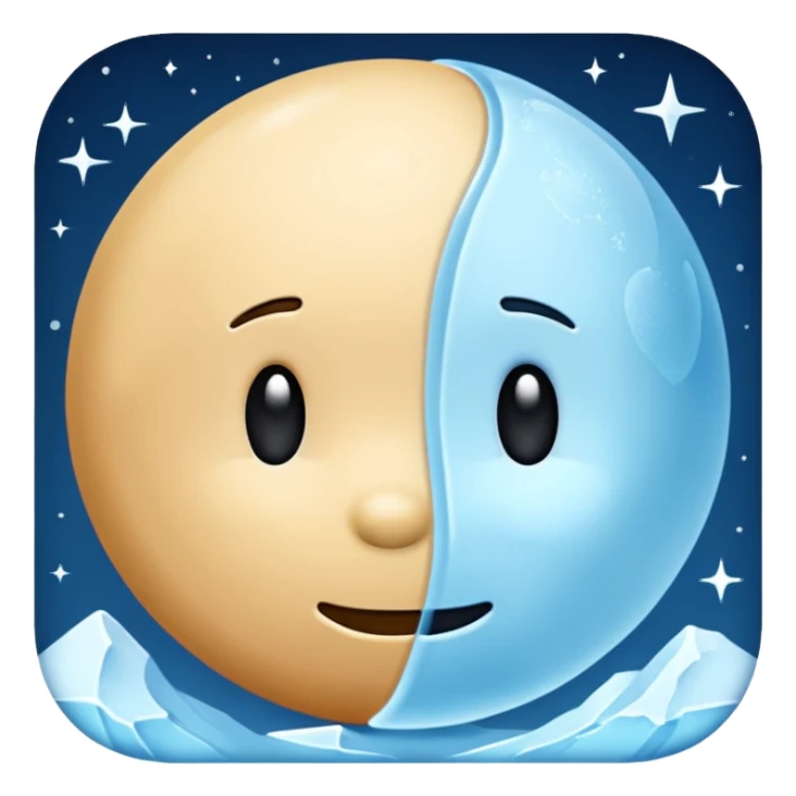 Pluto but in a blue color sticker