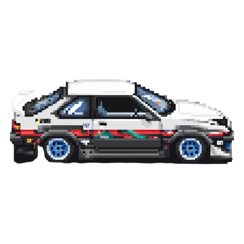 Toyota AE86 drift car sticker