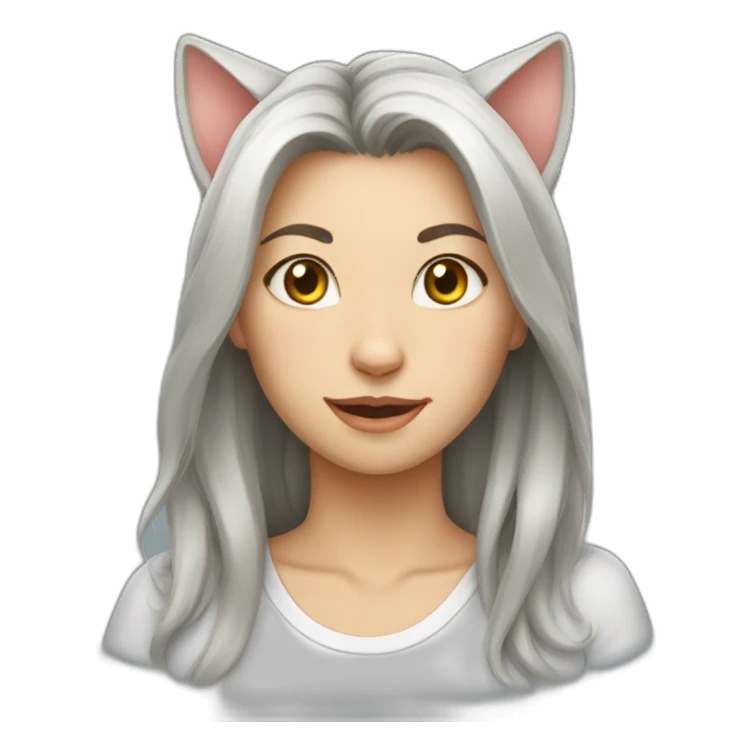 женская-cat sticker