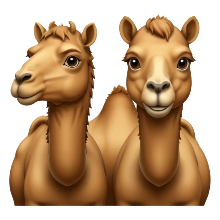 High resolution camels without fur sticker
