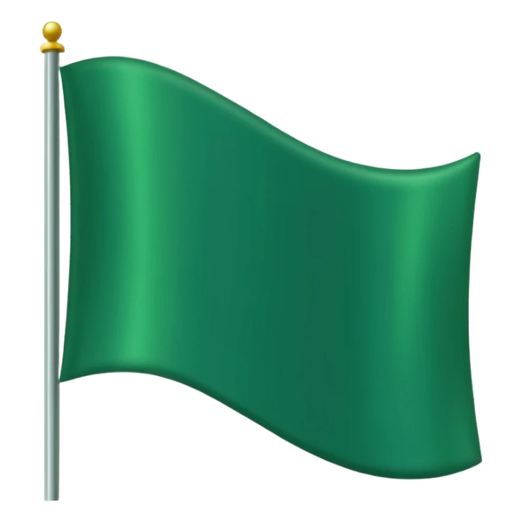 Green flag sticker