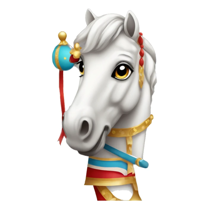 Elegant Carousel horse circus  sticker