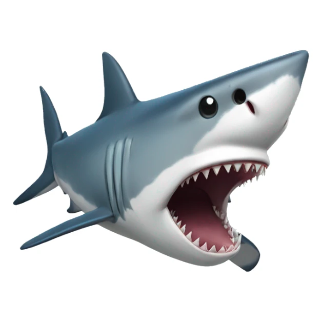 shark with topha sticker