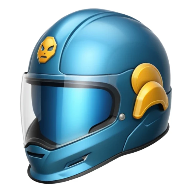  une casque avec un logo businness sticker