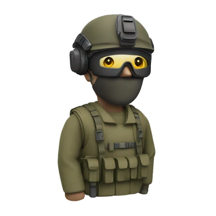 soldier in fpv googles sticker