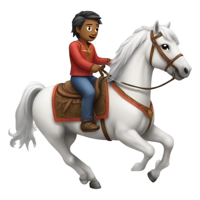 Xiao riding a horse sticker