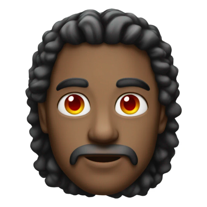 King von with red eyes sticker