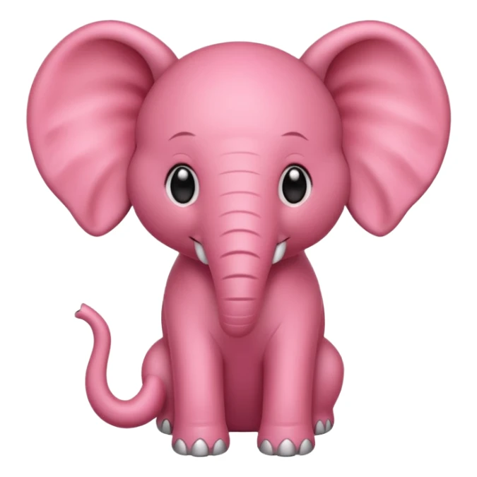 Strawberry elephant sticker