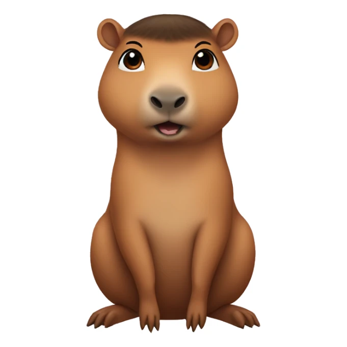 Kim kardashian as a capybara sticker