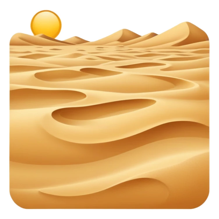 sandy beach with small sand dunes sticker