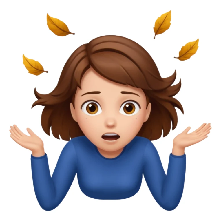 Falling girl sticker