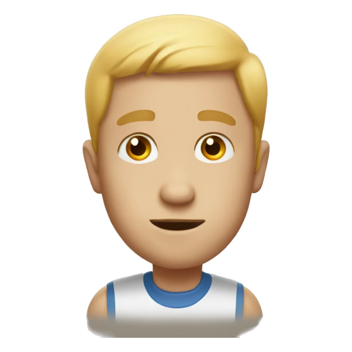 Man watches preschool sticker